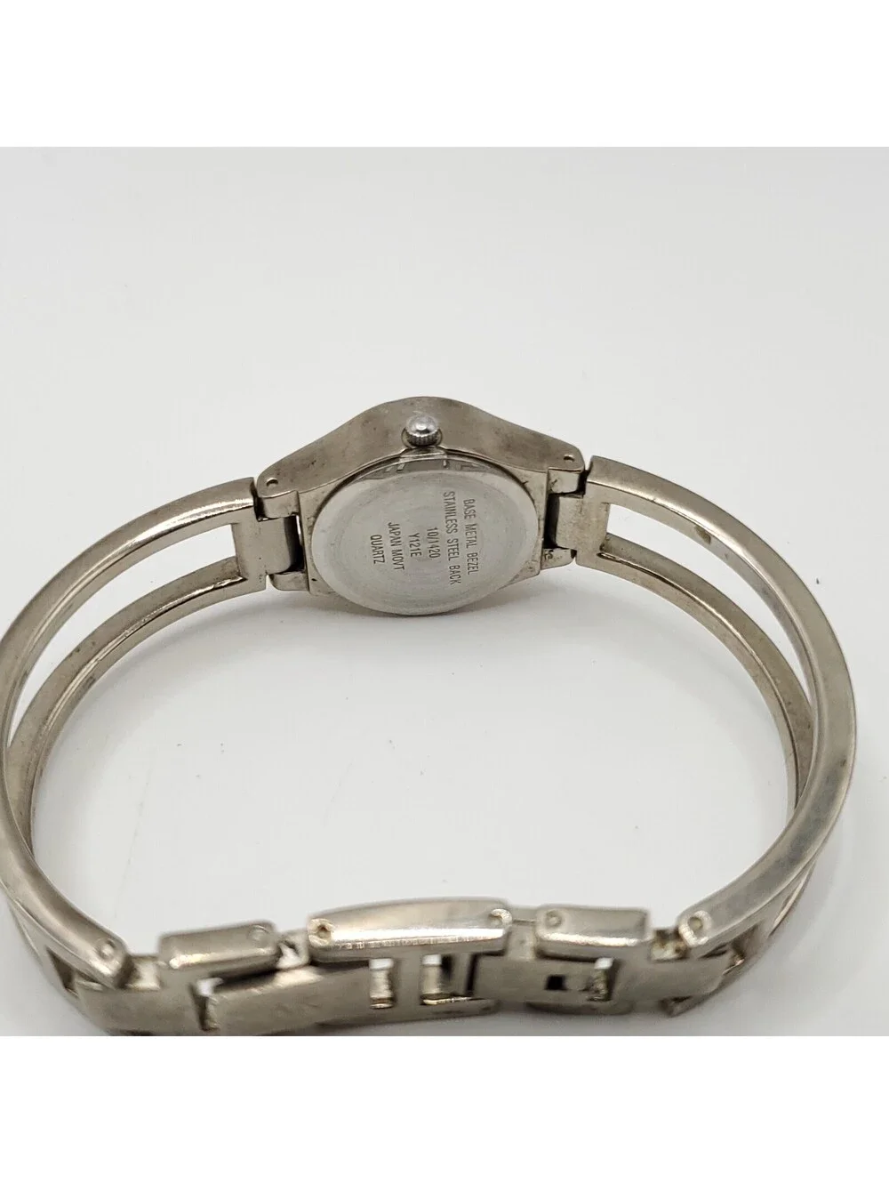 Anne Klein Quartz 22mm White Dial Silver Tone Womens Watch New Battery 6.5